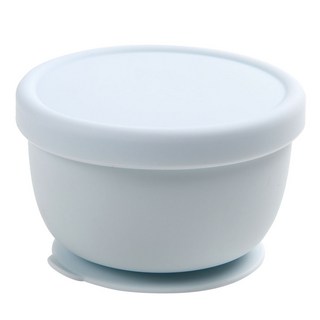 Dailylike Bon Bon 矽膠吸盤學習碗, 天藍色, 1個