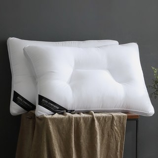 아토앤알로 블랙라벨 알러지케어 항균 호텔용 마이크로화이바 경추 베개솜, 화이트, 2개