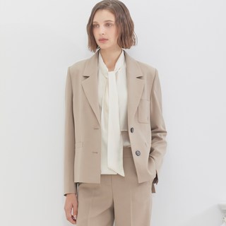 Vyur 女款口袋裝飾現代風套裝西裝領夾克 ZNJKO906