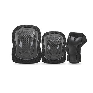 AIRWALK 兒童直排輪護具組, 黑色的, 1組