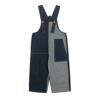 Uvely 兒童 Ricky 撞色牛仔吊帶褲