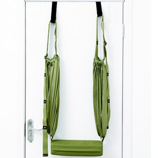 全方位室內空中瑜珈吊床, 綠色, 1個