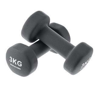 comet 經典防滑啞鈴 灰色, 3kg, 2個