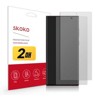 SKOKO 抗反光手機螢幕保護膜 2入, 1個