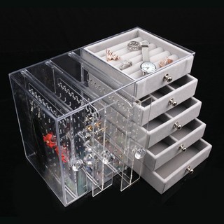 Full-Covered 高級透明3層5層飾品收納盒 一般款