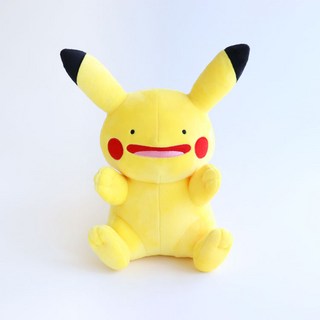 PoKeMoN 寶可夢 變身成皮卡丘的百變怪坐姿玩偶 25cm, 1個, 30cm, 混合色