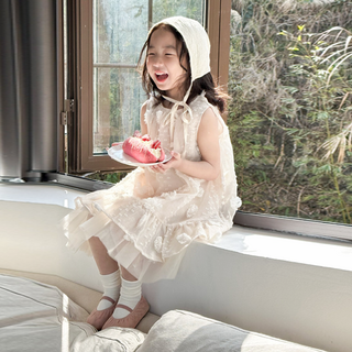 Misopapa 女童款Edgar無袖立體花朵洋裝