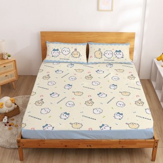 戀家小舖 磨毛卡通床包+枕套組