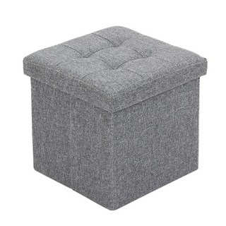 AcaciaLiving 布藝收納椅凳, 灰色