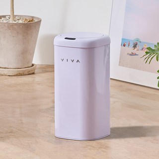 VISVIVA 感應式D-Edge垃圾桶, 1個, 紫色