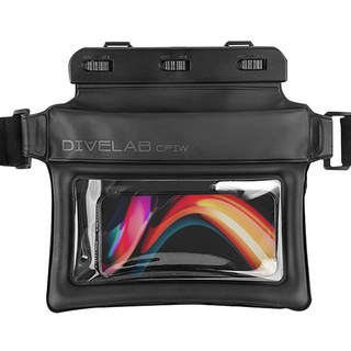 iMall 5重鎖定空氣漂浮防水袋 手拿斜背包 L尺寸, 黑色, 1個