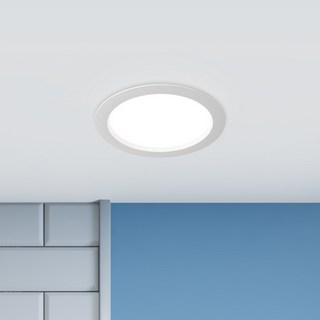 WONHA DS 拉康 浴室兩用 無閃爍 防潮 LED 筒燈 12.7cm 12W, 白色(霧面) + 白光, 1個