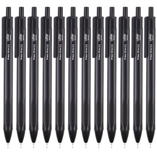 comet 三角握把中性原子筆 0.5mm, 黑色, 12個