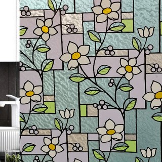 UNHEVE 復古窗戶玻璃貼膜, 02花卉