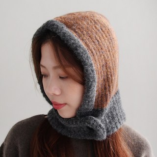 Vavisoo Funny 羊毛針織鈕扣巴拉克拉瓦帽