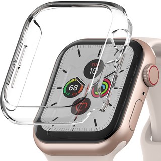 Sinjimoru 全包覆一體式硬殼智慧手錶保護殼, 1個, 透明