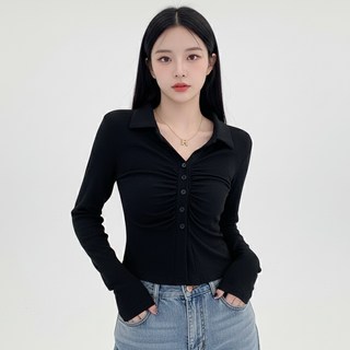 marketpia 女款基本百褶襯衫