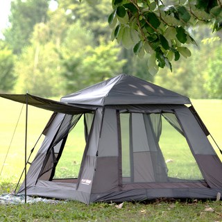 FAST CAMP Auto4 經典自動帳篷 一鍵式, 灰色, 4人用