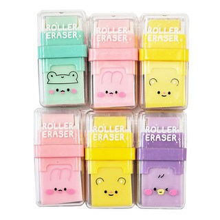 Danbinine 清潔滾輪橡皮擦 6個, 隨機出貨, 1組