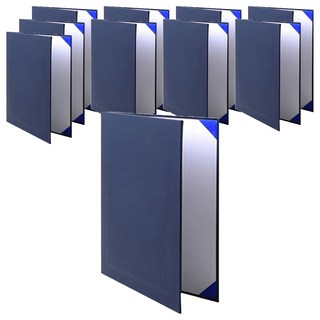 Sewoose 人造皮革獎狀夾 深藍色 10入, 10個, 深藍