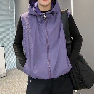 Elsso 女款高爾夫服飾背心防風連帽拉鍊外套