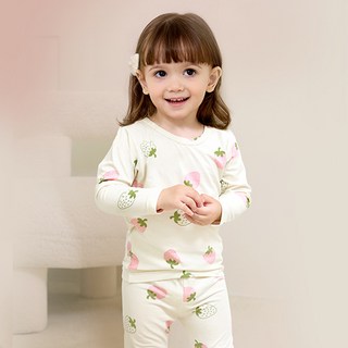 유니프랜드 아동용 스윗베리 피치웜 9부 발열 내의 상하의 세트