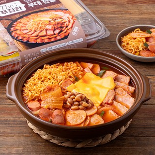 마이셰프 The 푸짐한 햄폭탄 부대전골 밀키트, 1.087kg, 1개