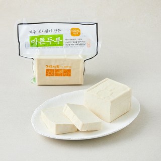 제주아침 국내산 콩 마른 두부, 350g, 1개