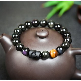 Buddha Best 十二生肖 幸運 財運 健康運 心願達成 黑曜石 佛珠手鍊