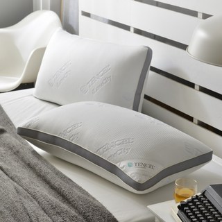 夢之語 天絲獨立筒釋壓 臺灣製, 白色 + 灰色, 2個