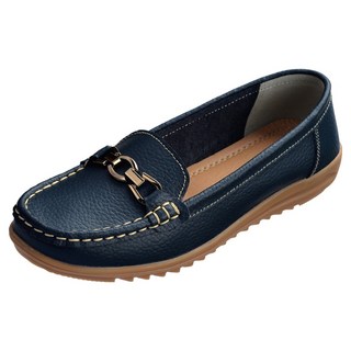 [孝親鞋] USEVEN 女款皮革舒適樂福鞋 DM1003