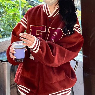 PEONIST 女性字母飛行夾克