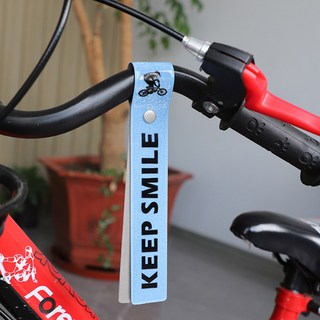 Sponian 夜間安全反光帶 騎行 跑步 自行車坐墊 鑰匙圈, 2個, 藍色