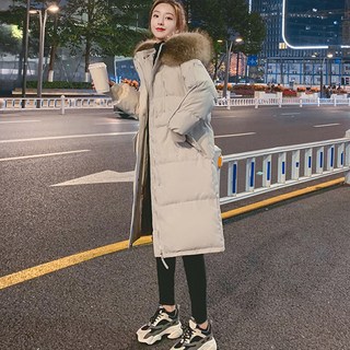 Banya Story 女款冬季長版連帽羽絨鋪棉外套 PP122