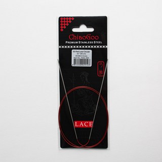 ChiaoGoo SS 紅色蕾絲輪針 80cm 7032-000, 1個