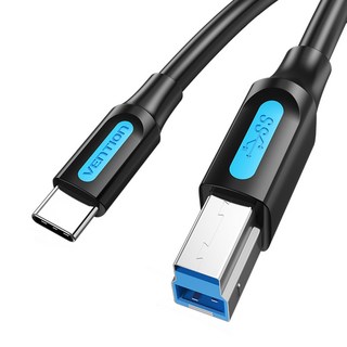 VEnTIOn 威迅 Type-C 轉 USB3.0 B CM BM 高速傳輸線, 0.25m, 1個