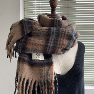 unhave 經典格紋圍巾