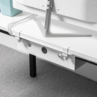 Lifegd100 免打孔延長線電線收納架, 白色, 1個