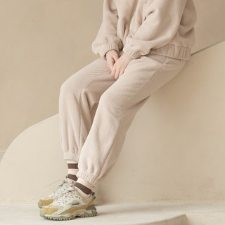 韓國 DURAN 女性保暖搖粒絨大口袋束口褲 DBF3W-9143