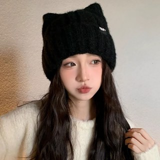 GNY Childish 貓角針織毛帽