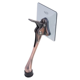 LIVINGiF 免鑽孔黏貼式一鍵馬蹄門擋組 銅黑色 大, 1套