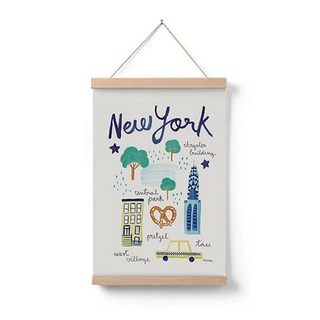 德普羅商務 簡約動物壁掛裝飾布海報, L 紐約