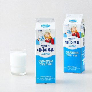 덴마크 동원 대니쉬 우유, 2개, 900ml