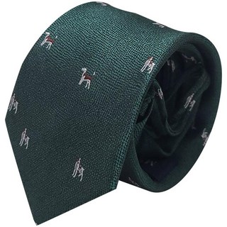 Mscope 狗圖案自動拉鍊領帶