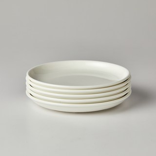 모던하우스 ON 원형 접시 D20, 1세트, 접시 5p, 화이트