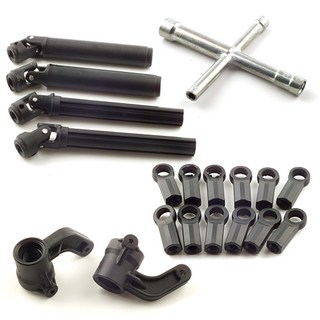 Replica BSD-Racing 2.4GHz 1/10 4WD Groundpounder 怪物卡車 自行維修套組, 混合色, 1套