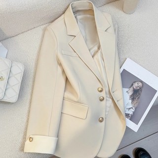 I'M MONG 女款 Buttkey 金色鈕扣 亮點 長袖夾克