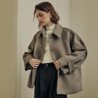 ZERO STREET 女款Le Zero羊絨半大衣