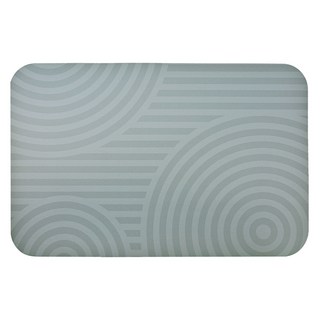 Minimalism 日竹門 軟式珪藻土吸水彩印地墊 枯山水, 禪意綠, 1個