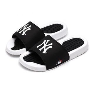 MLB 美國職業棒球大聯盟 緩震拖鞋, 黑色, 260